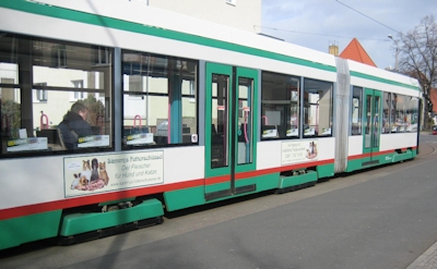 Banner Straßenbahn