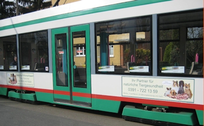 Banner Straßenbahn