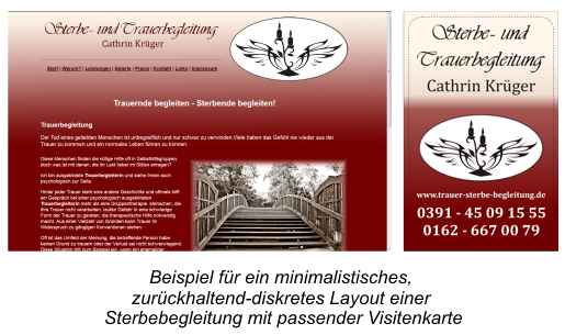 Layout einer Website