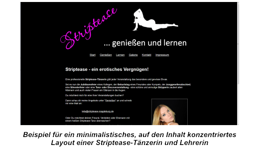 Layout einer Website